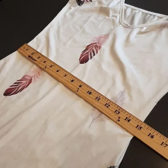 Feather Flowy Silky Maxi Dress - Picture 7 of 9